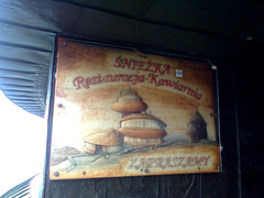Sniezka Restauracja-Kawiarnia Sign, Sniezka, Poland, 2015