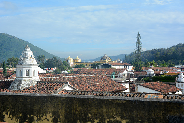 Antigua de Guatemala, City Rooftops of Colonial Style