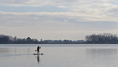 The Lone Paddleboarder