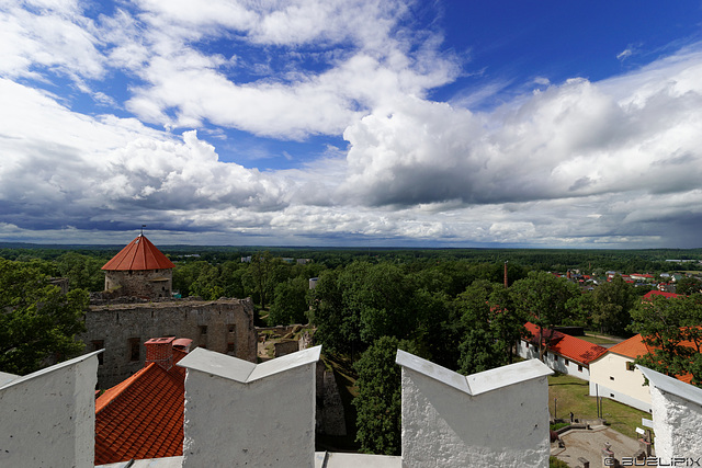 auf dem Turm vom Neuen Schloss Cēsis (© Buelipix)