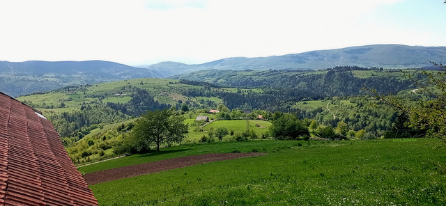 Spring panorama of my countryside