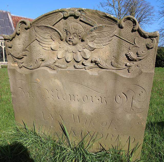 Memorial to James Kindred,  Yoxford Churchyard, Suffolk