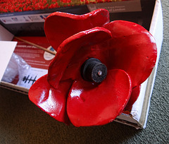 Remember~'Blood Swept Lands And Seas of Red' Poppy from the installation to commemorate the 100 years since World War 1