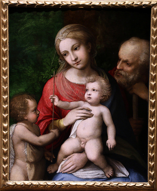 La Vierge à l'Enfant avec saint Jean Baptiste et saint Joseph