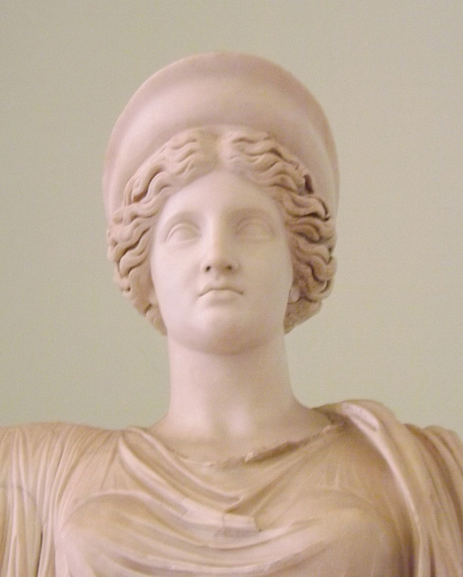 Detail of the Hera of the Ephesos-Vienna Type in the Naples Archaeological Museum, July 2012