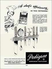 Pedigree Cutlery Ad, 1950