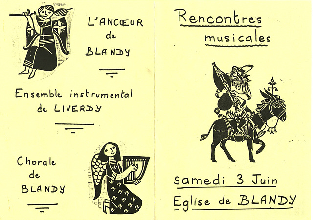 Concert Ancoeur-Liverdy à l'église de Blandy-les-Tours le 03/06/1989