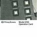 Pitney Bowes Model 6100 Operation Card – Page 1