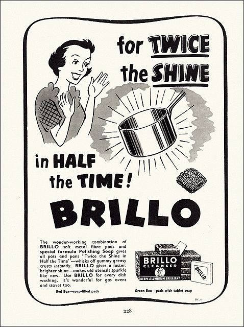 Brillo Pads Ad, 1950