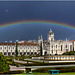 Tempestade e arco-íris em Lisboa
