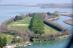 An avenue on an islet by Torcello