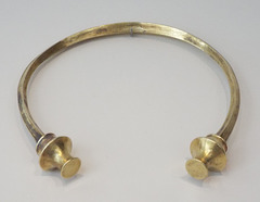 Gold Torque from Lugo Province in the Archaeological Museum of Madrid, October 2022