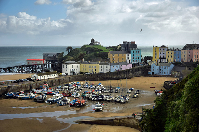 Tide out at Tenby Harbour