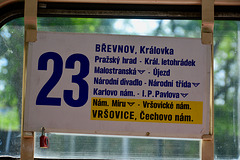Prague 2019 – Route of line 23
