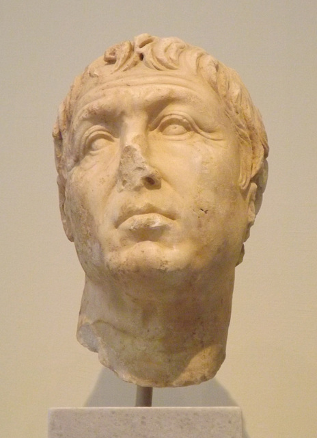 Portrait Head of a Middle-Aged Man found in Athens in the National Archaeological Museum of Athens, May 2014