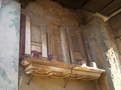 Remains of interior balcony.