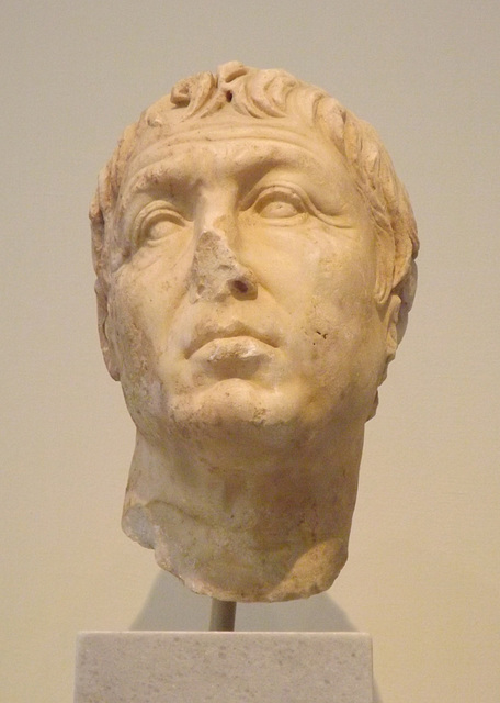 Portrait Head of a Middle-Aged Man found in Athens in the National Archaeological Museum of Athens, May 2014
