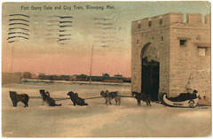 WP2008 WPG - FORT GARRY GATE AND DOG TRAIN