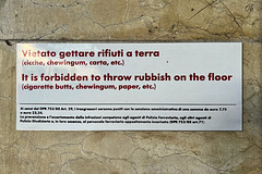 Venice 2022 – It is forbidden to throw rubbish on the ﬂoor