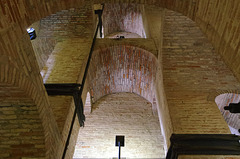 Looking up inside the bell-tower