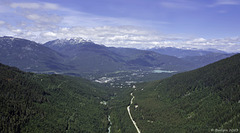 Blick aus der 'Peak 2 Peak Gondola' (© Buelipix)