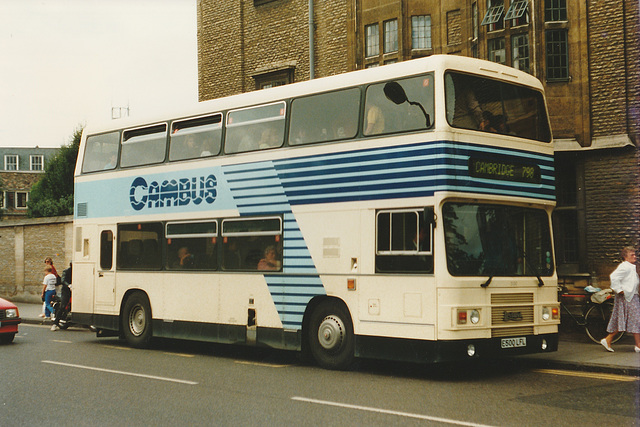 Cambus 500 (E500 LFL) in Cambridge - 13 Aug 1988
