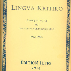 Lingva Kritiko, Kolonjo 1932-1935