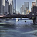 The Dearborn Street Bridge – Viewed from the State Street Bridge, Chicago, Illinois, United States
