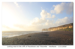 Cliffs to the west from Newhaven 2 11 2020