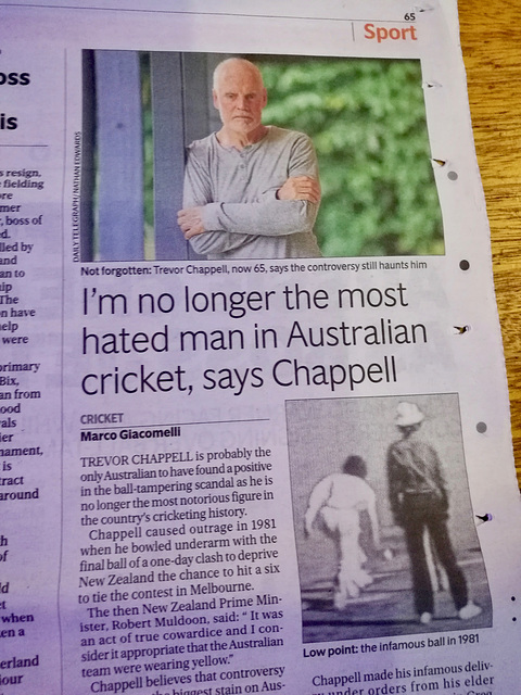 London 2018 – No longer the most hated man in Australian cricket