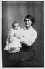 Edith A Everett (nee Pay) with son George A Everett - c 1916