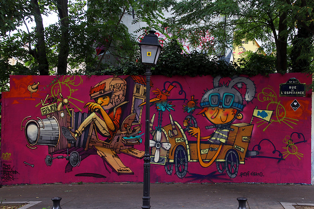 Rue de l'Espérance - Paris XIII - Artiste Remi Cierco