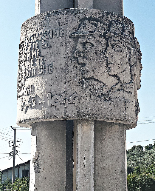 Monument near Berat castle