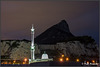 Ibrahim-Moschee vor dem Fels von Gibraltar