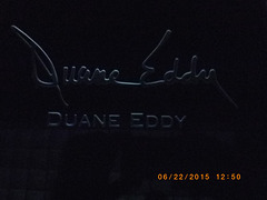 Duane Eddy signature etching