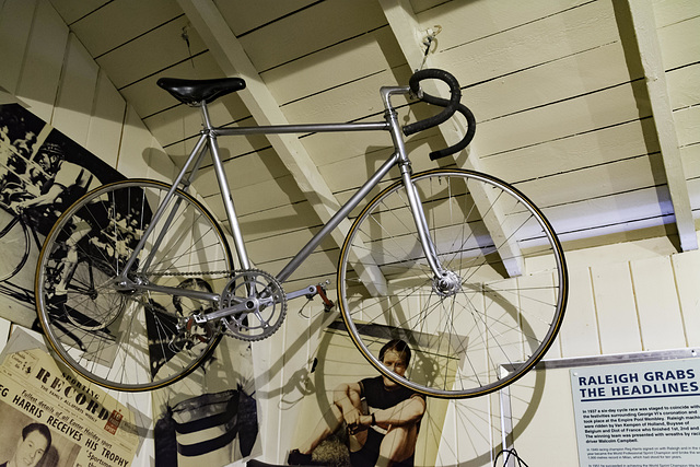 Brooklands Museum, cycle collection, Raleigh road racer