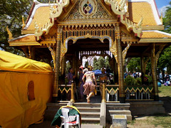 Thai dancers in Princess Maha Chakri Pavilion.