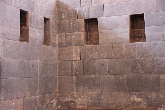Hand carved interior Incan walls