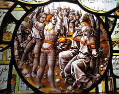 canterbury museum glass   (51)stoning of susannah's elders,  c16 flemish glass