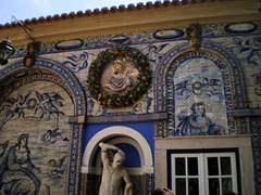 Tiles and sculptures.