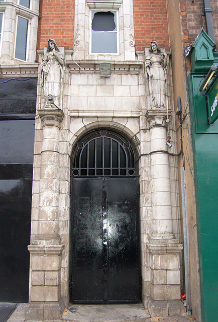 Side Doorway by Gibbs and Canning, Digbeth Institute, Digbeth High Street, Birmingham