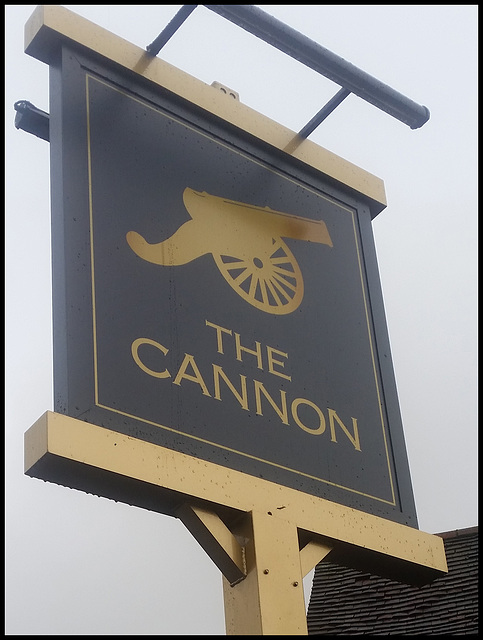 boring Cannon pub sign