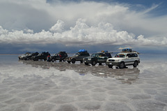 Bolivia, Salar de Uyuni, Ready to Cross the Salt Desert