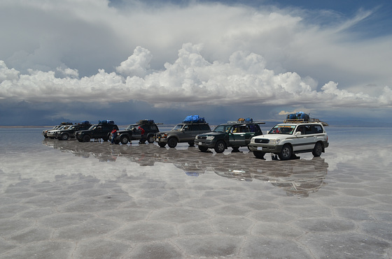 Bolivia, Salar de Uyuni, Ready to Cross the Salt Desert