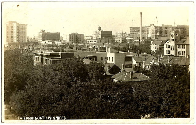 WP1878 WPG - VIEW OF NORTH WINNIPEG