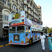 Mumbai- Tourist Bus at the Taj Mahal Palace Hotel