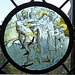 Stained Glass Roundel with the Betrayal in the Cloisters, October 2017