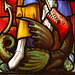 Dragon Detail in Stained Glass at Stanford On Soar Church, Nottinghamshire