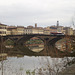 Arno River and Carraia Bridge.