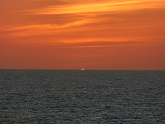 Green Flash During  2016 Pacific Ocean Cruise